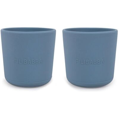 Filibabba Baby Blå Silikonkopp Sett - 2 stk - Baby & Barn Filibabba Baby Blå Silikonkopp Sett - 2 stk - Baby & Barn