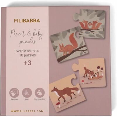 Filibabba FI-02173 Puslespill - Nordiske Dyr - 10 deler - Fra 3 år Filibabba FI-02173 Puslespill - Nordiske Dyr - 10 deler - Fra 3 år