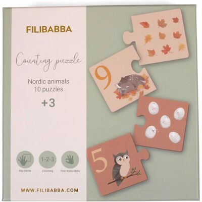 Puzzle Filibabba - Animaux Nordiques - 20 pièces éducatives - Publicité Puzzle Filibabba - Animaux Nordiques - 20 pièces éducatives - Publicité