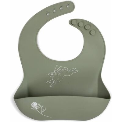 Filibabba Baby Lätzchen - Verstellbares Silikon-Esset - Grün - 6-36 Monate Filibabba Baby Lätzchen - Verstellbares Silikon-Esset - Grün - 6-36 Monate