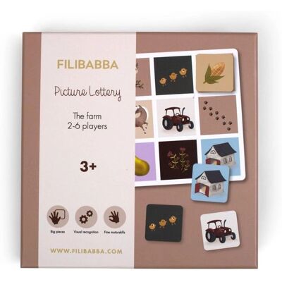 Filibabba Jeu de Memory Ferme - 3+ ans - Publicité Filibabba Jeu de Memory Ferme - 3+ ans - Publicité