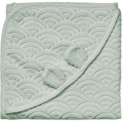 Serviette à Capuche pour Bébé Cam Cam - Coton Biologique - Oreilles - 80x80cm - Publicité Serviette à Capuche pour Bébé Cam Cam - Coton Biologique - Oreilles - 80x80cm - Publicité