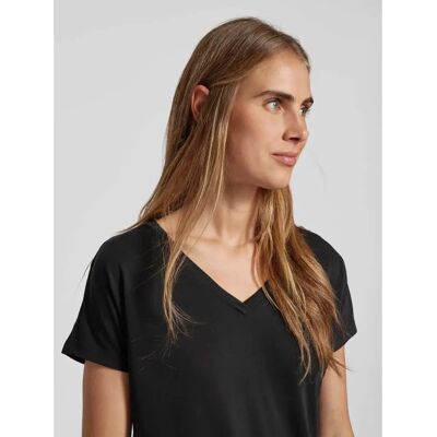 MSCH Copenhagen Modell V-Ausschnitt T-Shirt - Schwarz - Damen MSCH Copenhagen Modell V-Ausschnitt T-Shirt - Schwarz - Damen
