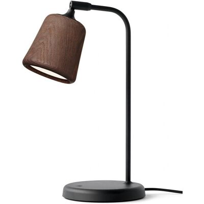 New Works Material Bordlampe - Røget Eik/Sort - Skandinavisk Design New Works Material Bordlampe - Røget Eik/Sort - Skandinavisk Design