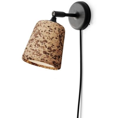 NWorks Naturlig Material Vegglampe - Kork/Sort - Vegglampe NWorks Naturlig Material Vegglampe - Kork/Sort - Vegglampe