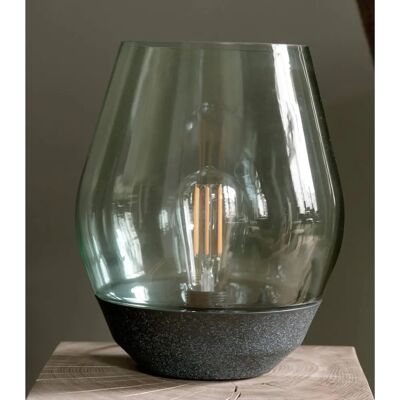 Lampe de Table en Cuivre et Verre Vert Clair - New Works Lampe de Table en Cuivre et Verre Vert Clair - New Works
