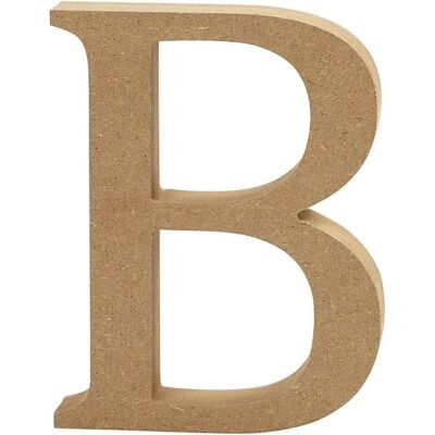 CC Hobby Letter B 8cm MDF - Houten Decoratie CC Hobby Letter B 8cm MDF - Houten Decoratie