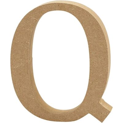 CC Hobby Holzdekoration - Buchstabe Q - 8cm MDF CC Hobby Holzdekoration - Buchstabe Q - 8cm MDF