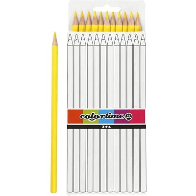 Crayons triangulaires jaunes Creativ Company - 12 pcs Crayons triangulaires jaunes Creativ Company - 12 pcs