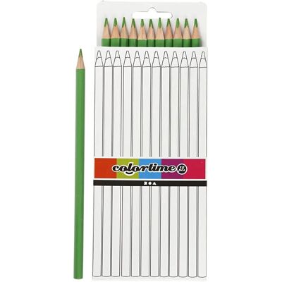 Creativ Company Crayons triangulaires vert clair - Crayons de couleur Creativ Company Crayons triangulaires vert clair - Crayons de couleur