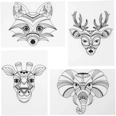 Creativ Company 79067 hojas de plástico de encogimiento de animales salvajes - hojas de arte y manualidades Creativ Company 79067 hojas de plástico de encogimiento de animales salvajes - hojas de arte y manualidades