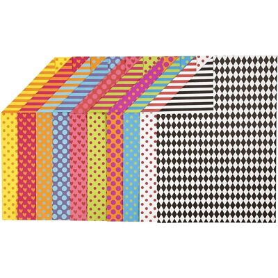 CC Hobby Papier à Motifs - A4 210x297 mm - 250 g - Couleurs assorties CC Hobby Papier à Motifs - A4 210x297 mm - 250 g - Couleurs assorties