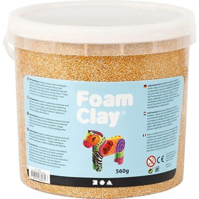 Creativ Company Foam Clay - 560g Guld - Modellervoks Creativ Company Foam Clay - 560g Guld - Modellervoks