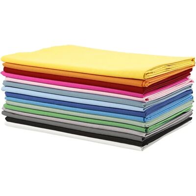 Creativ Company 44095 bomuldsstof - 15 farver - 2m Creativ Company 44095 bomuldsstof - 15 farver - 2m