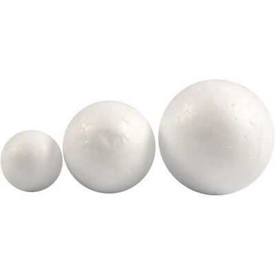 Creativ Company 54305 Boules en polystyrène blanches - Accessoires de bricolage Creativ Company 54305 Boules en polystyrène blanches - Accessoires de bricolage
