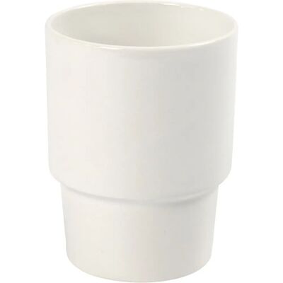 Creativ Company CCH-55607 Kop - Keramik, Hvid, 11cm Creativ Company CCH-55607 Kop - Keramik, Hvid, 11cm