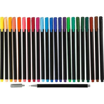 Colortime Fineliner - 24 bunte Farben - Marker Colortime Fineliner - 24 bunte Farben - Marker