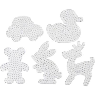 Creativ Company 75323 kunst/hobby legetøj - Gennemsigtige pegboards 5 stk Creativ Company 75323 kunst/hobby legetøj - Gennemsigtige pegboards 5 stk