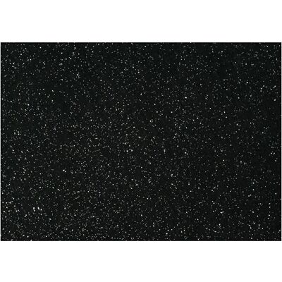 Feltro per hobby CC Hobby - Nero - Glitter argento - A4 - 10 fogli - Tipo di prodotto Feltro per hobby CC Hobby - Nero - Glitter argento - A4 - 10 fogli - Tipo di prodotto