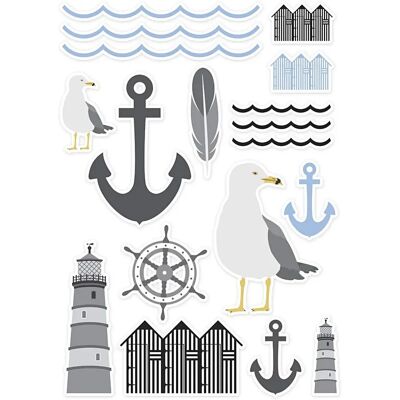 Vivi Gade Étiquettes Maritimes - 54 pièces Vivi Gade Étiquettes Maritimes - 54 pièces