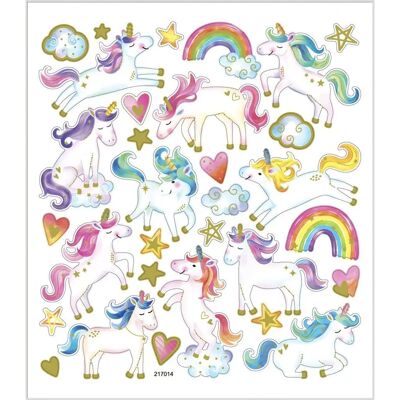 Creativ Company 29121 Autocollants Licorne - Couleurs Variées - 31 pcs Creativ Company 29121 Autocollants Licorne - Couleurs Variées - 31 pcs