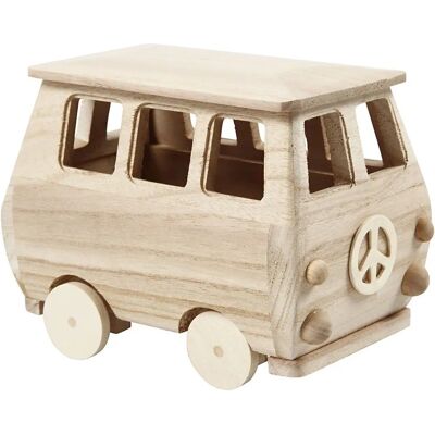 Creativ Company Mini-Fahrzeug Bus 17 x 10 x 13 cm Holz - Dekorative Figur Creativ Company Mini-Fahrzeug Bus 17 x 10 x 13 cm Holz - Dekorative Figur