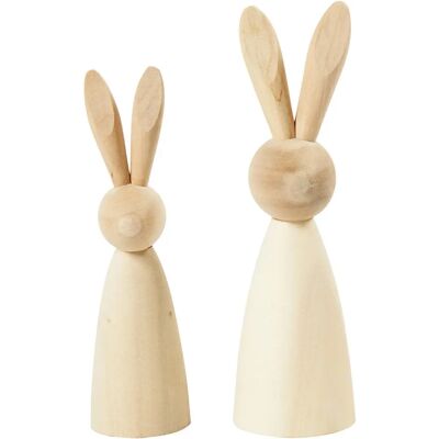 Creativ Company 57895 Coniglio in Legno Decorativo - 12/14cm Creativ Company 57895 Coniglio in Legno Decorativo - 12/14cm