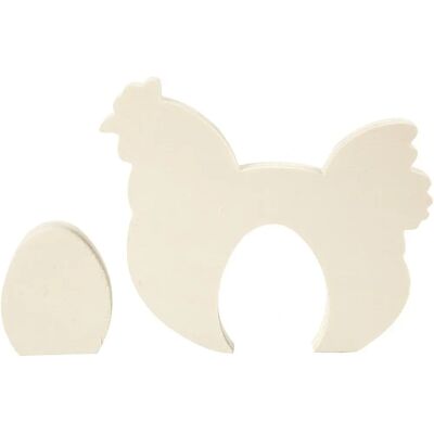 CC Hobby Poupée 2 en 1 - Poule & Oeuf - 7.5+16cm CC Hobby Poupée 2 en 1 - Poule & Oeuf - 7.5+16cm