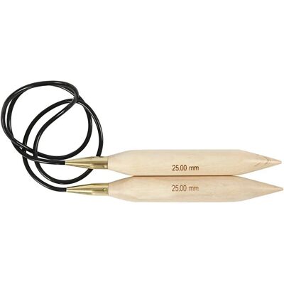 CC Hobby Birch 25mm Circular Knitting Needle - Circular Knitting CC Hobby Birch 25mm Circular Knitting Needle - Circular Knitting