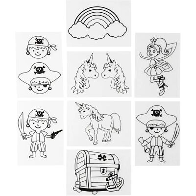 CC Hobby Shrink Plastic Sheets - Pirates & Unicorns CC Hobby Shrink Plastic Sheets - Pirates & Unicorns
