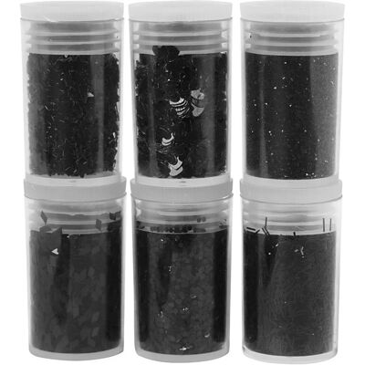 Creativ Company 28587 purpurina negra - Brillo, Lentejuelas, Metálico, Formas Variadas - Materiales de Arte Creativ Company 28587 purpurina negra - Brillo, Lentejuelas, Metálico, Formas Variadas - Materiales de Arte