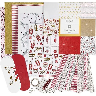 Vivi Gade Weihnachtsdekoration Kit - Bastelset mit Papier & Verzierungen Vivi Gade Weihnachtsdekoration Kit - Bastelset mit Papier & Verzierungen