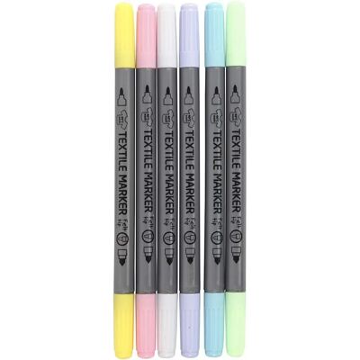 Marqueurs textiles pastel CC Hobby - 6 pièces Marqueurs textiles pastel CC Hobby - 6 pièces