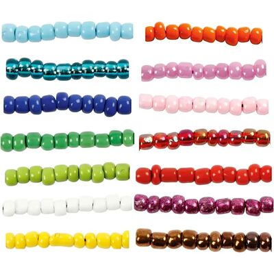 CC Hobby Seed Beads - Size 8/0, 3mm, 14 Colors CC Hobby Seed Beads - Size 8/0, 3mm, 14 Colors