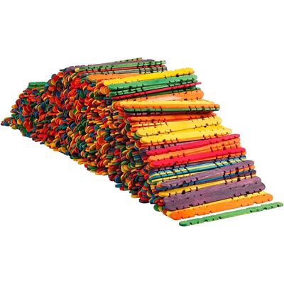 CC Hobby Holzbau-Stäbchen - 1000 Stk. - Bunte Farben - Kleine Bauklötze CC Hobby Holzbau-Stäbchen - 1000 Stk. - Bunte Farben - Kleine Bauklötze