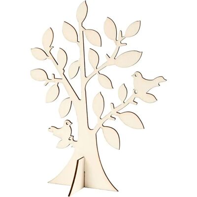 CC Hobby Houten Boom - 24cm Hoog - Multiplex - 1 stuk - Decoratieboom CC Hobby Houten Boom - 24cm Hoog - Multiplex - 1 stuk - Decoratieboom