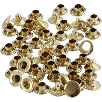 Creativ Company 406150 Messing Nitar - Nitar, 7mm, 50 st Creativ Company 406150 Messing Nitar - Nitar, 7mm, 50 st