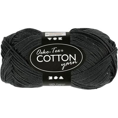 Creativ Company Katoengaren - Antracit - 50g, 170m - Garn Creativ Company Katoengaren - Antracit - 50g, 170m - Garn