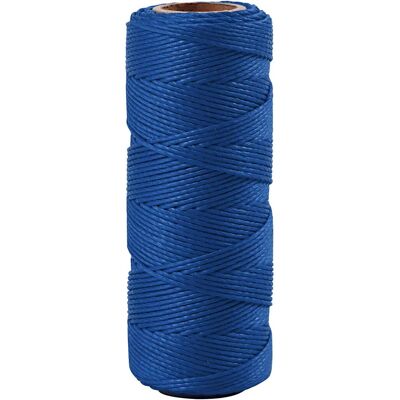 Creativ Company 503484 Yarn - Blue, Twisted, 1mm, 65m Creativ Company 503484 Yarn - Blue, Twisted, 1mm, 65m
