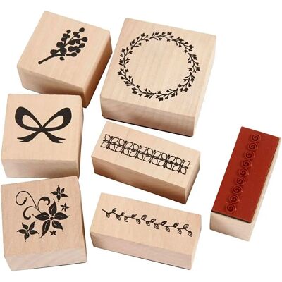CC Hobby Art Deco Stempel - Natur - 7er Set CC Hobby Art Deco Stempel - Natur - 7er Set