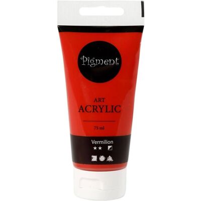 Creativ Company 35145 Acrylfarbe - Semi-opaque, 75ml, Rot - Kunstmaterial Creativ Company 35145 Acrylfarbe - Semi-opaque, 75ml, Rot - Kunstmaterial