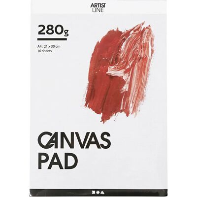 Creativ Company 25753 Leinwandpapierblock - A4, 280gsm, 10 Blätter Creativ Company 25753 Leinwandpapierblock - A4, 280gsm, 10 Blätter
