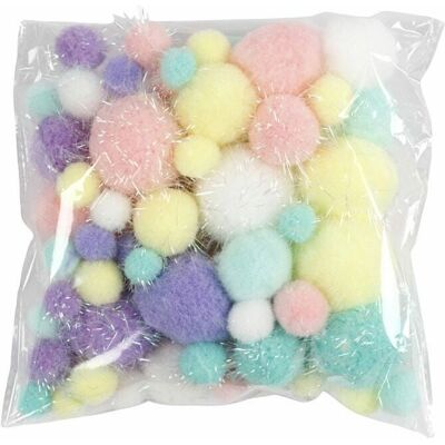 Creativ Company Pompoms Pastel - Decoratieve Pompons Creativ Company Pompoms Pastel - Decoratieve Pompons