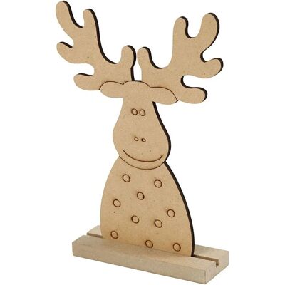 Creativ Company Weihnachtsfigur - Holzrendeier MDF 15x11x3cm Creativ Company Weihnachtsfigur - Holzrendeier MDF 15x11x3cm