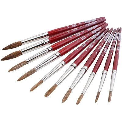 Pinceaux aquarelle Creativ Company - 10 pièces, multicolore - Fournitures d'art Pinceaux aquarelle Creativ Company - 10 pièces, multicolore - Fournitures d'art