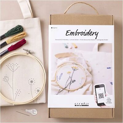 Creativ Company 970851 Broderisæt - Blomster for Begyndere Creativ Company 970851 Broderisæt - Blomster for Begyndere