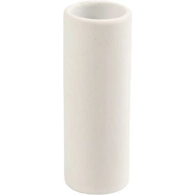 Creativ Company Vase en Terre Cuite Cylindrique Blanc - Vase Creativ Company Vase en Terre Cuite Cylindrique Blanc - Vase