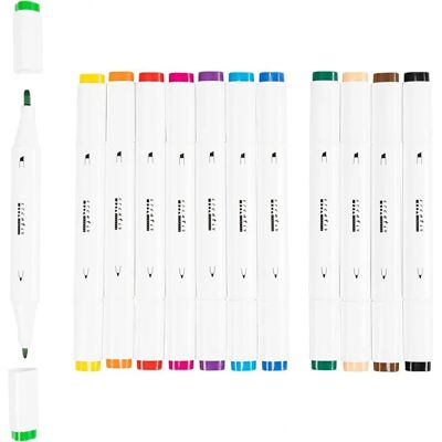 CC Hobby Drawing Markers - Classic Colours Line 1+8mm 12pc CC Hobby Drawing Markers - Classic Colours Line 1+8mm 12pc