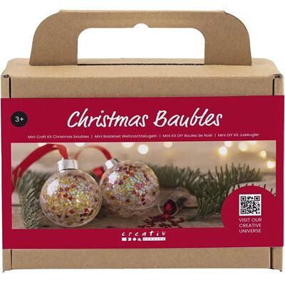 Creativ Company 977580 Kunsthandwerks Spielzeug - Mini DIY Weihnachtskugeln mit Glitzer Creativ Company 977580 Kunsthandwerks Spielzeug - Mini DIY Weihnachtskugeln mit Glitzer