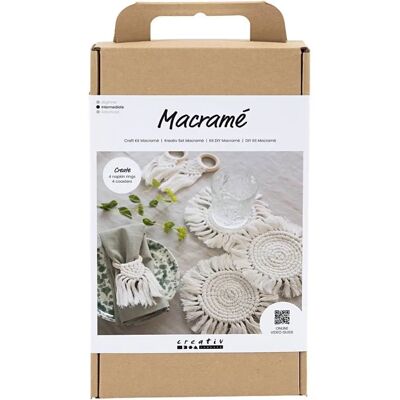 Creativ Company 977624 DIY Makramé Sæt - Hvid - Kreativt sæt til makramé Creativ Company 977624 DIY Makramé Sæt - Hvid - Kreativt sæt til makramé
